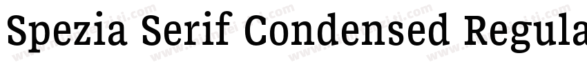 Spezia Serif Condensed Regular D字体转换